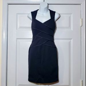 White House Black Market structured bodycon dress